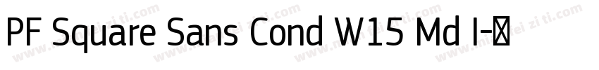 PF Square Sans Cond W15 Md I字体转换